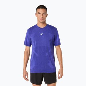 Férfi hosszú ujjú futópóló ASICS Road Seamless LS cobalt burst/eggplant (Road Seamless LS 2011D355) kép