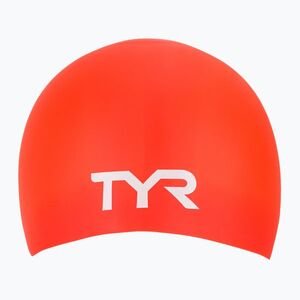 Úszósapka TYR Long Hair Wrinkle Free Silicone bright red (Long Hair Wrinkle Free Silicone LCSL_621) kép