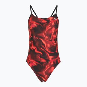 Női egyrészes fürdőruha TYR Durafast Elite Waveform Cutoutfit red (Durafast Elite Waveform Cutoutfit CWAV7A_610_30) kép