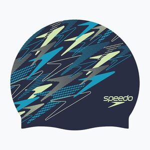 Úszósapka Speedo Printed Silicone peacoat/pale clover/mayan blue (Printed Silicone 8-08385002) kép