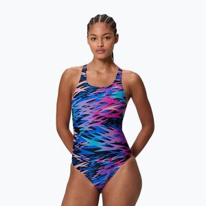 Női egyrészes fürdőruha Speedo Hyperboom Print Medalist anthracite (Hyperboom Print Medalist 8-A000244002) kép