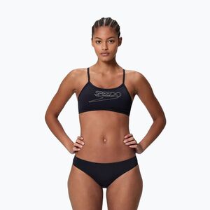 Női kétrészes fürdőruha Speedo Endurance+ Logo Thin Strap Anthracite (Endurance+ Logo Thin Strap 8-A000119002) kép