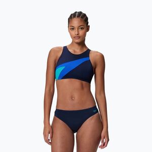 Női kétrészes fürdőruha Speedo Hyperboom Butterfly Back peacoat/deep sapphire (Hyperboom Butterfly Back 8-A000105002) kép
