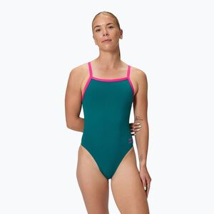 Női egyrészes fürdőruha Speedo Solid Turnback peacock (Solid Turnback 8-005400002) kép