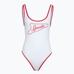 Női egyrészes fürdőruha Speedo Solid Bound Scoop high risk red/bright white (Solid Bound Scoop 8-005050003) kép