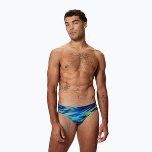 Férfi úszóalsó Speedo Hyperboom Print Brief 2.5" peacoat/deep sapphire (Hyperboom Print Brief 2.5" 8-A000255002) kép