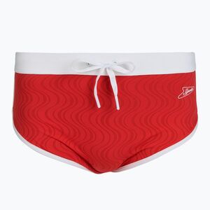 Férfi úszóslip Speedo Texture Brief 3.5" high risk red (Texture Brief 3.5" 8-A000112003) kép