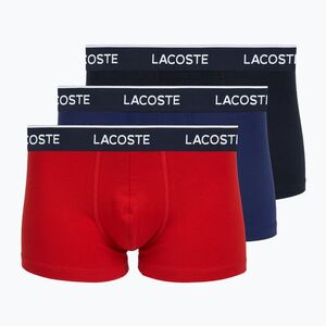 Férfi boxeralsók Lacoste 5H1300 3 pár navy blue/red/methylene (5H1300) kép