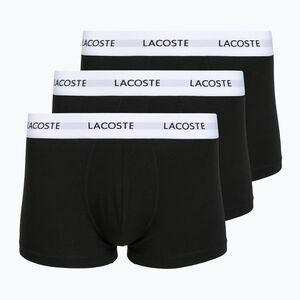 Férfi boxeralsók Lacoste 5H5150 3 pár black (5H5150) kép