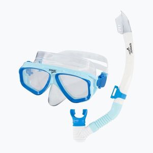 Sznorkelező készlet Speedo Adventure cool blue/clear (Adventure 8-7530332457) kép