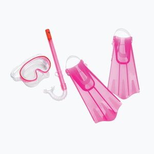 Gyerek sznorkeling készlet Speedo Aqua Quest Set pink frost (Kids Aqua Quest Set 8-7530335678) kép