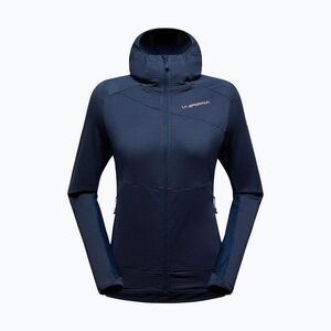 Női polár kapucnis pulóver La Sportiva Aequilibrium Thermal Hoody night sky/chalk (Aequilibrium Thermal Hoody ZAMF024B46W04) kép