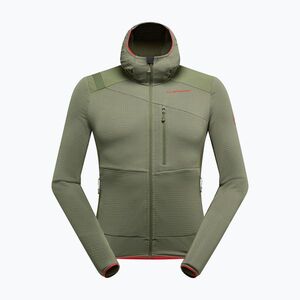 Férfi polár kapucnis pulóver La Sportiva Aequilibrium Thermal Hoody cypress/mountain red (Aequilibrium Thermal Hoody ZAMF023E47R24) kép