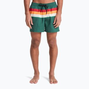 Férfi fürdőnadrág Quiksilver Everyday Printed Volley 15" forest outside stripe (Everyday Printed Volley 15" EQYJV04219-GRT6) kép