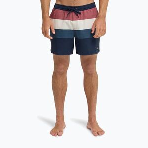 Férfi fürdőnadrág Quiksilver Stretch Scallop Volley 16" dark navy tijuana (Stretch Scallop Volley 16" EQYJV04218-KTP7) kép