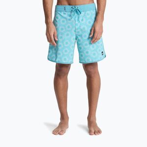 Férfi fürdőnadrág Quiksilver Surfsilk Scallop 18" aqua ocean mayhem (Surfsilk Scallop 18" EQYBS04921-BJK7) kép