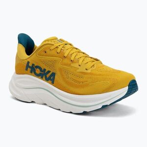 Férfi futócipők HOKA Clifton 10 yellow gold/tidal wave (Clifton 10 1162030-YDT) kép
