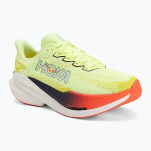 Női futócipők Hoka Mach X 3 Nneon yuzu/squid ink (Mach X 3 1168721-NZS) kép