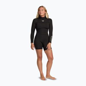 Női úszó neoprénruha ROXY 2/2 mm Prologue+ LS Springsuit Flock black (2/2 mm Prologue+ LS Springsuit Flock 26BW243505-BLK) kép