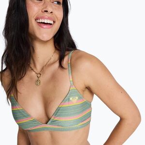 Fürdőruha felső ROXY Ocean Dreamer Fixed Tri oil green say it with stripes (Ocean Dreamer Fixed Tri ERJX305657-GLD3) kép