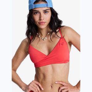 Fürdőruha felső ROXY Solid Essentials Wrap Bralette hibiscus (Solid Essentials Wrap Bralette ERJX305691) kép