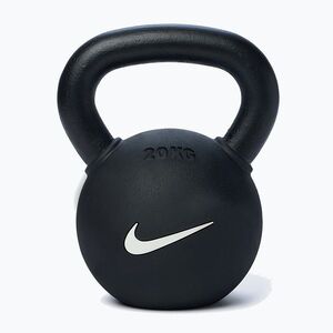 Kettlebell Nike Strength Rubber Coated 20 kg black/white (Rubber Coated KRCU-1020) kép