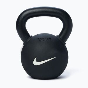 Kettlebell Nike Strength Rubber Coated 12 kg black/white (Rubber Coated KRCU-1012) kép