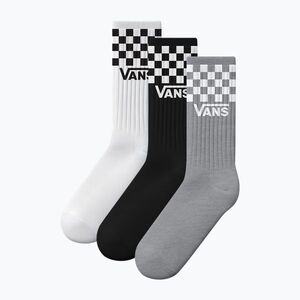 Zokni Vans Classic Check Crew 3 pairs black/white (Classic Check Crew VN000QBUY28) kép