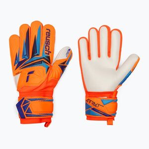 Reusch Attrakt Grip Junior shocking orange/blue gyermek kapuskesztyű (Attrakt Grip Junior 5672814-2290) kép
