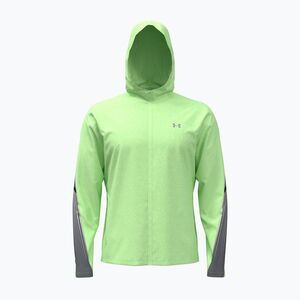 Férfi futódzseki Under Armour Velociti Storm Hooded lumos lime/white (Velociti Storm Hooded 6005900-712) kép