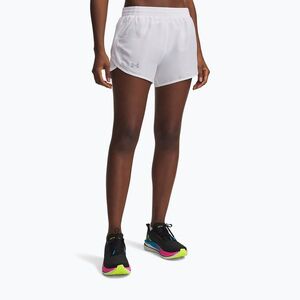 Női futóshort Under Armour Fly By 3" white/white/black (Fly By 3" 1382438-100) kép