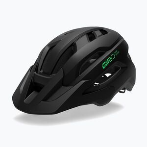 Gyerek kerékpáros sisak Giro Fixture II matte black/vivid green (Fixture II JR GR-39346-151) kép