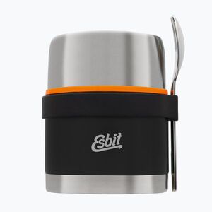 Esbit Stainless Steel Food Jug 500 ml black ételhordó evőeszközökkel (Stainless Steel Food Jug FJ500ML-BK-2SL-S) kép