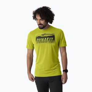 Férfi trekking póló DYNAFIT Transalper Graphic golden lime/5a30 (Transalper Graphic 08-0000071884) kép