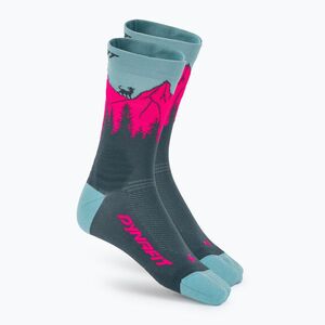 Zokni DYNAFIT Traverse Crew cinder pink glo/6070 (Traverse Crew 08-0000072073) kép