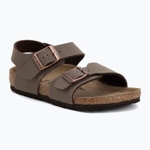 Gyerek szandálok BIRKENSTOCK New York Birkibuc Narrow mocha (New York Birkibuc Narrow 87783) kép