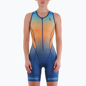 Női triatlonruha Synergy Pro Sleeveless Racerback Trisuit orange wave (Pro Sleeveless Racerback SYN-TRSTP-BC-W-NS-ORA-01-SM) kép