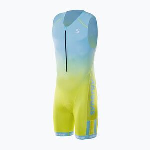 Férfi triatlon ruha Synergy Elite Sleeveless Trisuit mint/yellow (Elite Sleeveless SYN-TRSTE-BC-M-NS-MINYEL-01-SM) kép