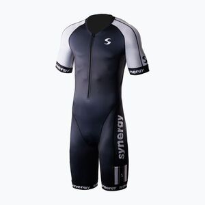 Férfi triatlon ruha Synergy Elite Short Sleeve Trisuit salt & pepper (Elite Short Sleeve SYN-TRSTE-BC-M-SS-SLTPEP-01-SM) kép