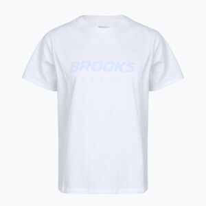 Női futópóló Brooks Graphic white/halogen blue (Graphic SS 221761168.020) kép