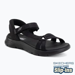 Női szandálok SKECHERS Go Walk Flex Illuminate black (Go Walk Flex Illuminate 141481) kép