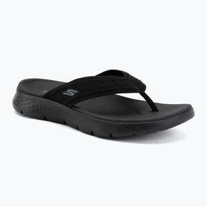 Női flip-flop papucsok SKECHERS Go Walk Flex Holly black (Go Walk Flex Holly 141459 BBK) kép