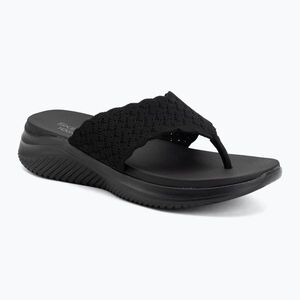 Női papucsok SKECHERS Ultra Flex 3.0 Rhythm Waves black (Ultra Flex 3.0 Rhythm Waves 119971) kép