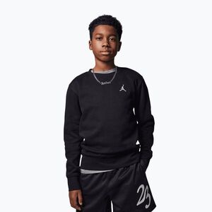Gyerek pulóver Jordan JDB Brooklyn Fleece Essential Crew fekete (Jordan JDB Brooklyn Fleece Essential Crew 9BD235-023) kép