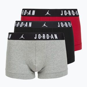 Férfi boxeralsó Nike Jrdan JHM Flight Cotton Trunk 3 pairs gym red/black (Jrdan JHM Flight Cotton Trunk JM0693-H24) kép