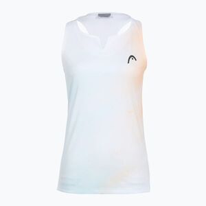 Női teniszpóló HEAD Agility Tank Top apricot/print vision (Agility Tank Top W 814236) kép