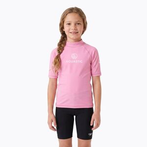 Gyerek póló AQUASTIC Rimos UV 50+ UPF pink (Rimos UV 50+ UPF AQS-B6AP001-PNK) kép