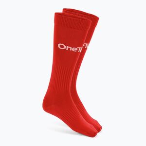 Gyerek focizokni OneTeam Precision football socks szett 2-pack piros (Precision OTM-B6AP0021-RED) kép