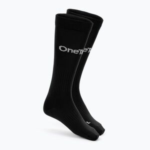 Gyerek focizokni OneTeam Precision football socks szett 2-pack fekete (Precision OTM-B6AP0021-BLK) kép