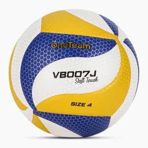 Gyermek röplabda OneTeam VB007J yellow/blue/white size 4 (VB007J OTM-B6AP90-YEL) kép